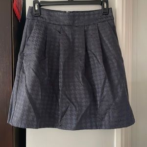 Dark Blue box-pleated skirt